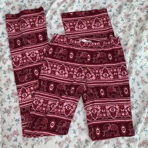 pink republic flare leggings